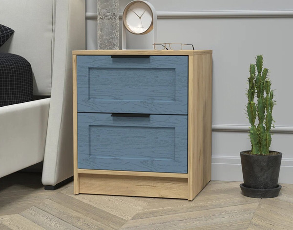 Изображение товара Прикроватная тумба Интерлиния Концепт Тренд КТ-ТК1-57 (дуб золотой/дуб лазурный)