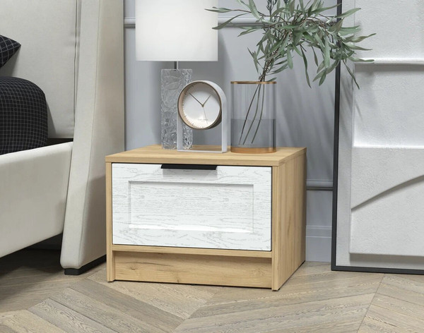 Изображение товара Прикроватная тумба Интерлиния Концепт Тренд КТ-ТК1-35 (дуб золотой/дуб полярный)