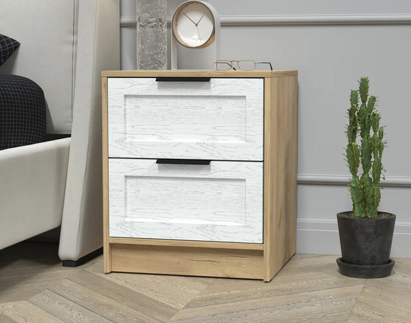 Изображение товара Прикроватная тумба Интерлиния Концепт Тренд КТ-ТК1-57 (дуб золотой/дуб полярный)