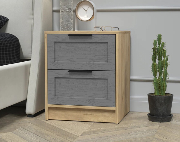 Изображение товара Прикроватная тумба Интерлиния Концепт Тренд КТ-ТК1-57 (дуб золотой/дуб серый)