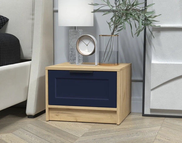 Изображение товара Прикроватная тумба Интерлиния Концепт Тренд КТ-ТК1-35 (дуб золотой/индиго)