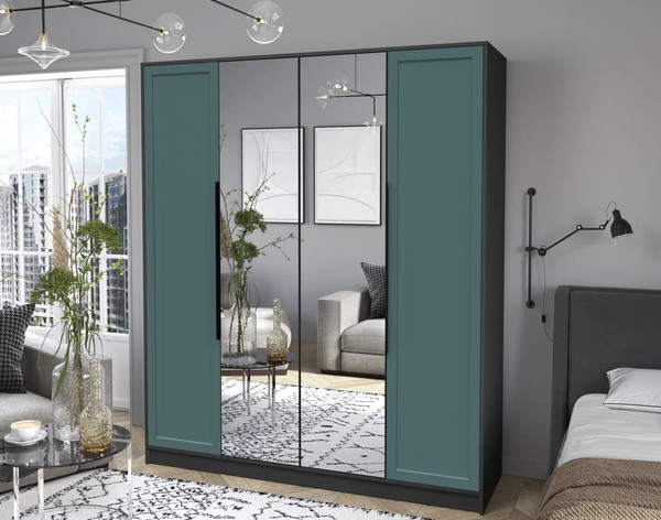 Изображение товара Шкаф Интерлиния Концепт Тренд КТ-Ш4(з) (антрацит/верде)