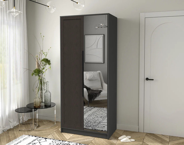 Изображение товара Шкаф Интерлиния Концепт Тренд КТ-Ш2(з) (антрацит/дуб английский)