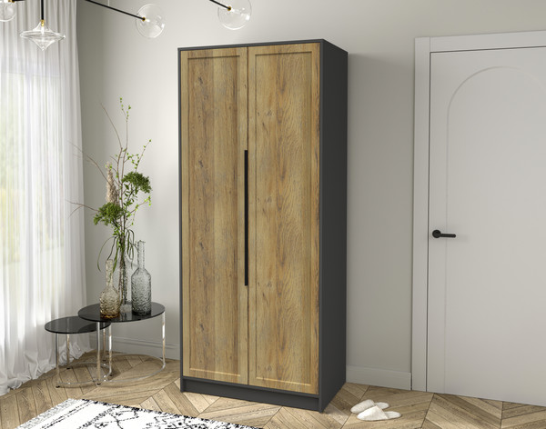 Изображение товара Шкаф Интерлиния Концепт Тренд КТ-Ш2 (антрацит/дуб вотан)