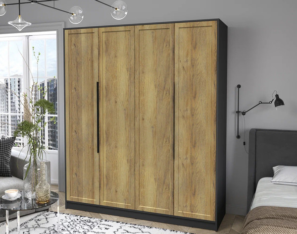 Изображение товара Шкаф Интерлиния Концепт Тренд КТ-Ш4 (антрацит/дуб вотан)