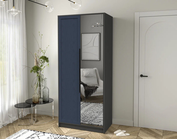 Изображение товара Шкаф Интерлиния Концепт Тренд КТ-Ш2(з) (антрацит/дуб королевский)