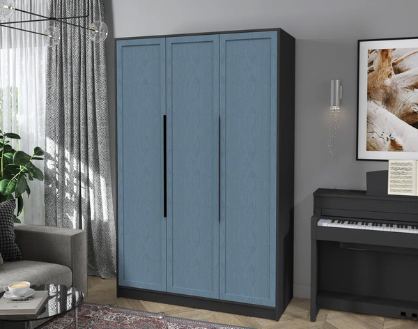 Изображение товара Шкаф Интерлиния Концепт Тренд КТ-Ш3 (антрацит/дуб лазурный)