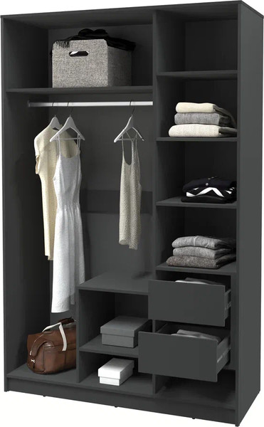 Изображение товара Шкаф Интерлиния Концепт Тренд КТ-Ш3 (антрацит/дуб полярный)