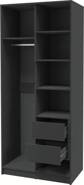 Изображение товара Шкаф Интерлиния Концепт Тренд КТ-Ш2(з) (антрацит/дуб серый)