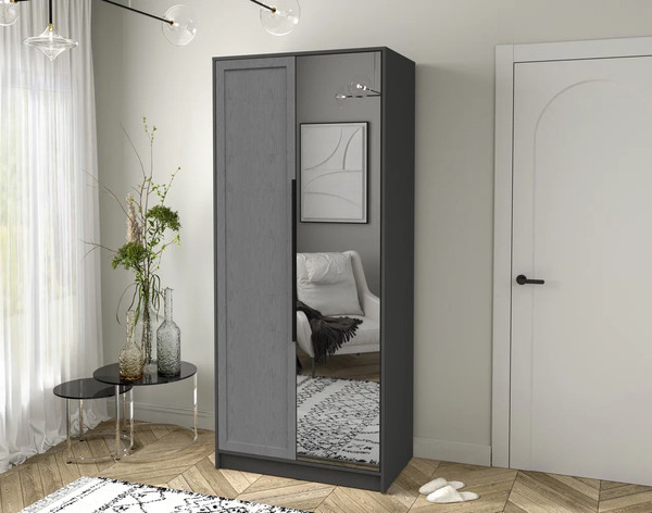 Изображение товара Шкаф Интерлиния Концепт Тренд КТ-Ш2(з) (антрацит/дуб серый)