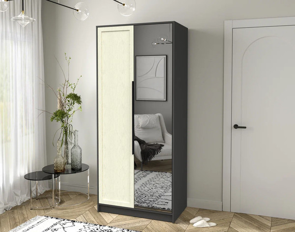 Изображение товара Шкаф Интерлиния Концепт Тренд КТ-Ш2(з) (антрацит/дуб снежный)