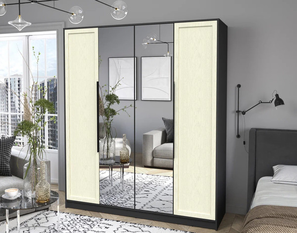 Изображение товара Шкаф Интерлиния Концепт Тренд КТ-Ш4(з) (антрацит/дуб снежный)