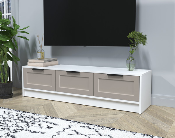 Изображение товара Тумба Интерлиния ТВ Концепт Тренд КТ-ТВ3-35 (белый платинум/луна)