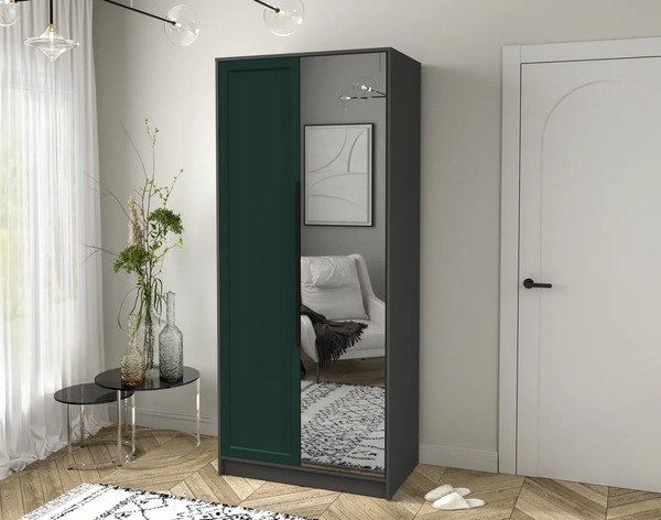 Изображение товара Шкаф Интерлиния Концепт Тренд КТ-Ш2(з) (антрацит/изумруд)