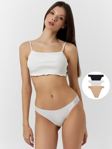 Изображение товара Комплект женских трусов Mark Formelle 412567-3 (р.98, белый)