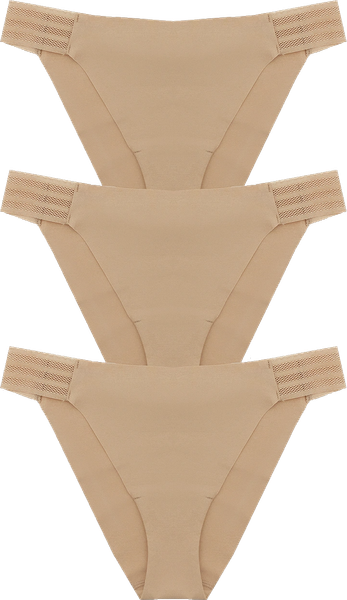 Изображение товара Комплект женских трусов Mark Formelle 412567-3 (р.98, обжаренный миндаль)