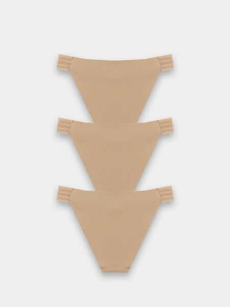 Изображение товара Комплект женских трусов Mark Formelle 412567-3 (р.106, обжаренный миндаль)