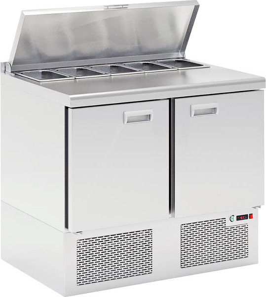 Изображение товара Стол холодильный ХотКолд Lark 1000х700х850 SLE2-11GN (саладетта)