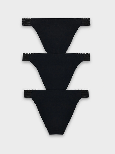 Изображение товара Комплект женских трусов Mark Formelle 412567-3 (р.110, черный)