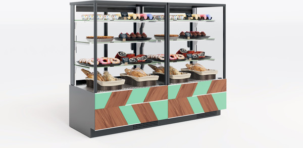 Изображение товара Витрина холодильная ХотКолд Canary 900 900х700х1280 (прямое стекло со стеклопакетом)