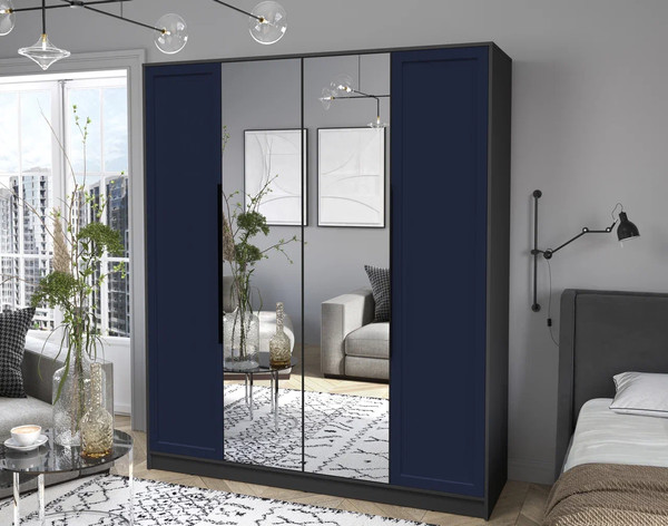 Изображение товара Шкаф Интерлиния Концепт Тренд КТ-Ш4(з) (антрацит/индиго)