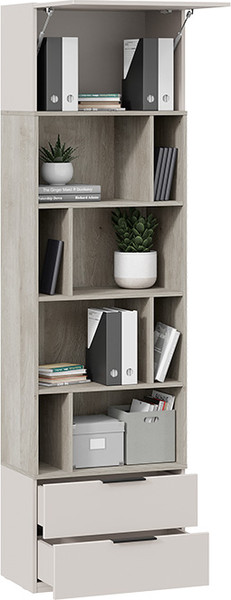 Изображение товара Стеллаж ТриЯ Порто ТД-393.07.20 Исп.2 (кашемир сатин/кашемир матовый/баттл рок)