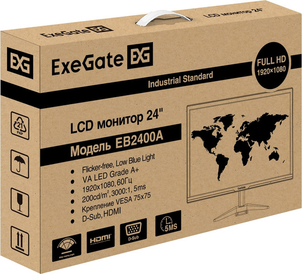 Изображение товара Монитор ExeGate EB2400A (EX297377RUS)