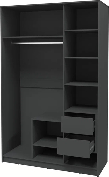 Изображение товара Шкаф Интерлиния Концепт Тренд КТ-Ш3 (антрацит/кашемир)