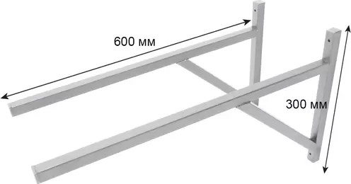 Изображение товара Кронштейн для дымохода Везувий Опорный КР-1 L-600 (серый)