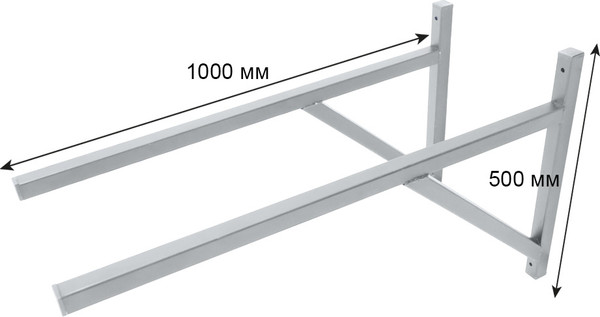 Изображение товара Кронштейн для дымохода Везувий Опорный КР-3 L-1000 (серый)