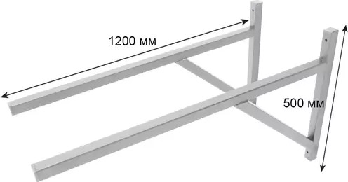 Изображение товара Кронштейн для дымохода Везувий Опорный КР-4 L-1200 (серый)