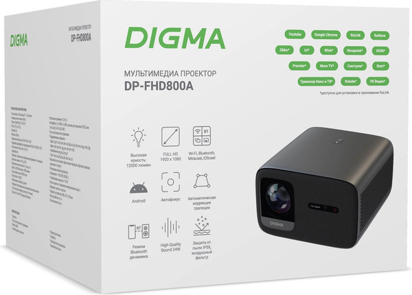 Изображение товара Проектор Digma DP-FHD800A