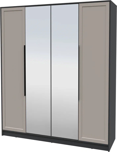 Изображение товара Шкаф Интерлиния Концепт Тренд КТ-Ш4(з) (антрацит/луна)