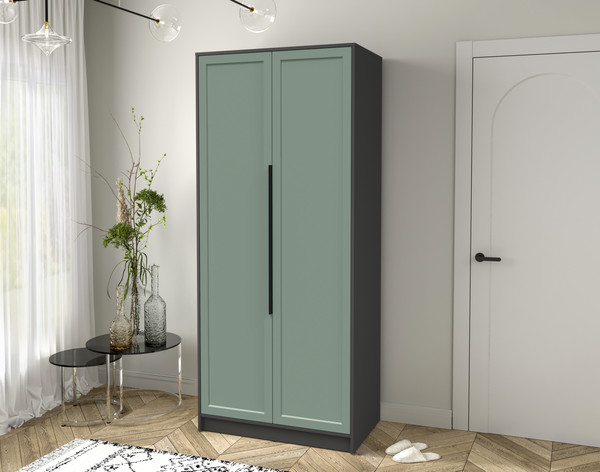 Изображение товара Шкаф Интерлиния Концепт Тренд КТ-Ш2 (антрацит/мята)