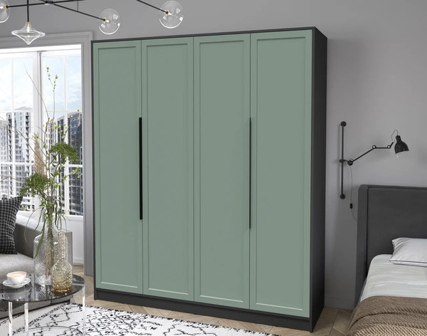 Изображение товара Шкаф Интерлиния Концепт Тренд КТ-Ш4 (антрацит/мята)