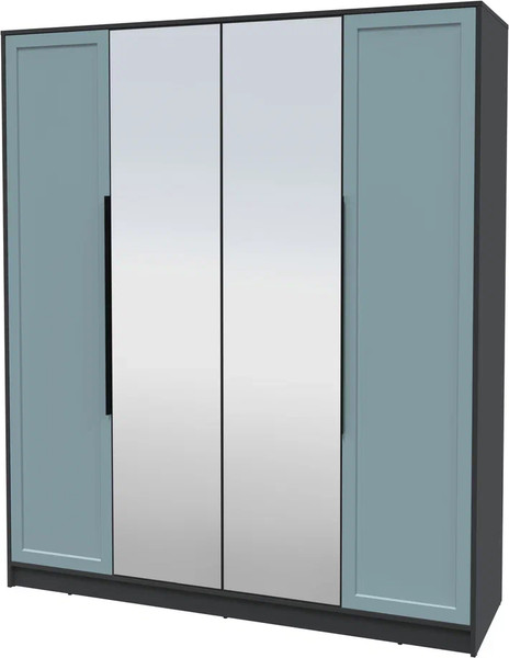 Изображение товара Шкаф Интерлиния Концепт Тренд КТ-Ш4(з) (антрацит/океан)
