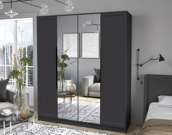 Изображение товара Шкаф Интерлиния Концепт Тренд КТ-Ш4(з) (антрацит/пепел)