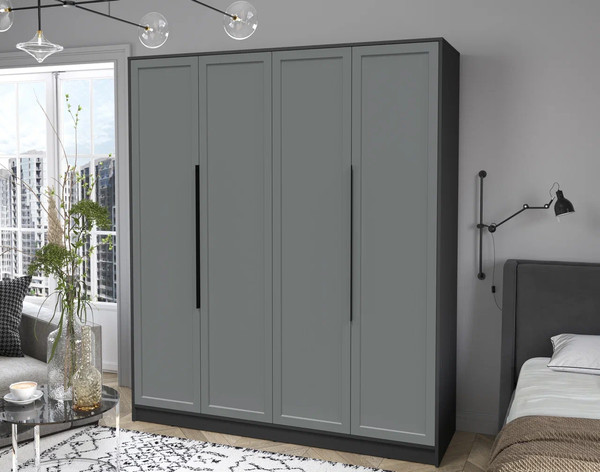 Изображение товара Шкаф Интерлиния Концепт Тренд КТ-Ш4 (антрацит/серый)