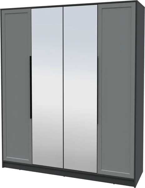 Изображение товара Шкаф Интерлиния Концепт Тренд КТ-Ш4(з) (антрацит/серый)