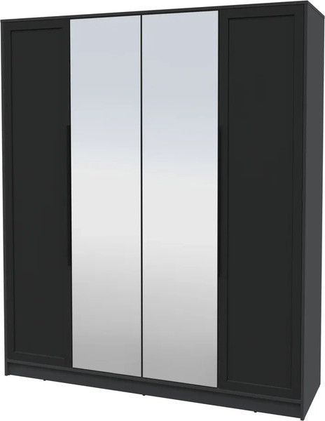 Изображение товара Шкаф Интерлиния Концепт Тренд КТ-Ш4(з) (антрацит/черный)