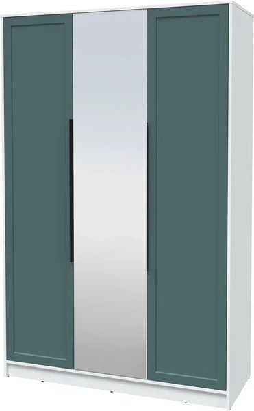 Изображение товара Шкаф Интерлиния Концепт Тренд КТ-Ш3(з) (белый платинум/верде)