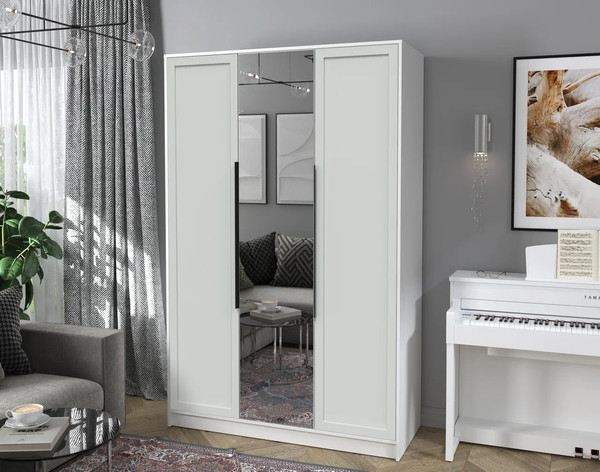 Изображение товара Шкаф Интерлиния Концепт Тренд КТ-Ш3(з) (белый платинум/грей)