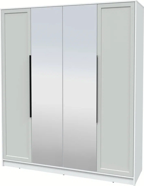 Изображение товара Шкаф Интерлиния Концепт Тренд КТ-Ш4(з) (белый платинум/грей)