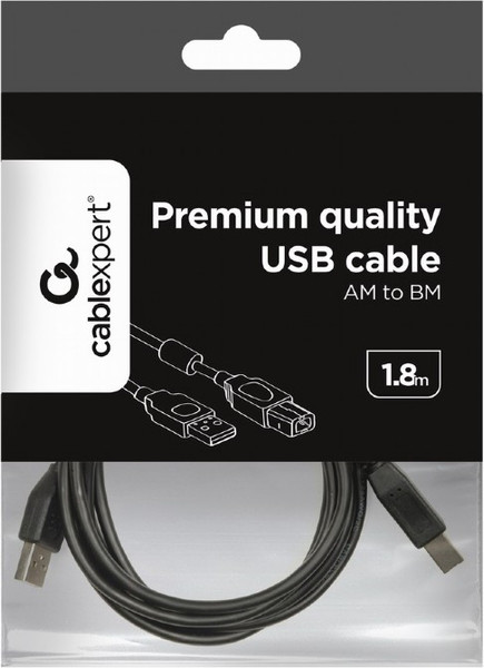 Изображение товара Кабель Cablexpert USB 2.0 A-B CCF-USB2-AMBM-6 (1.8м)