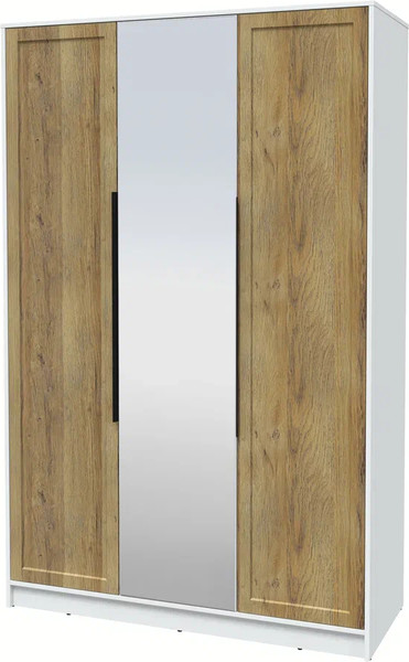 Изображение товара Шкаф Интерлиния Концепт Тренд КТ-Ш3(з) (белый платинум/дуб вотан)