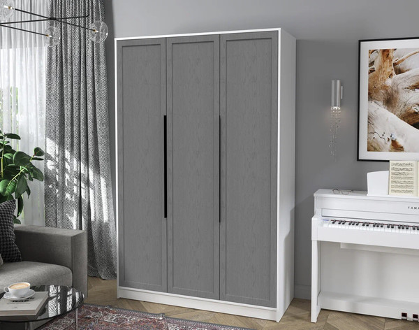 Изображение товара Шкаф Интерлиния Концепт Тренд КТ-Ш3 (белый платинум/дуб серый)