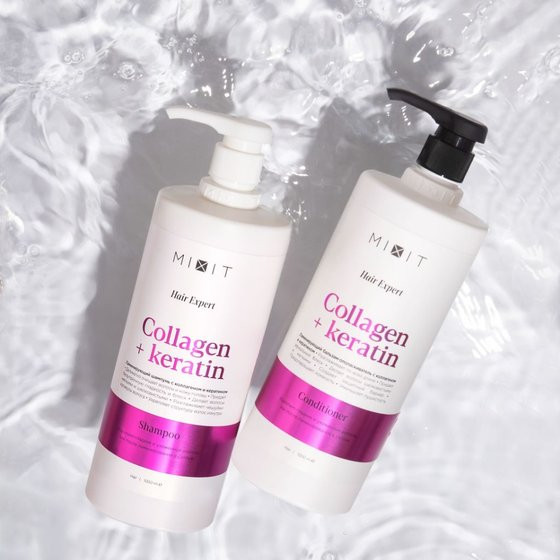 Изображение товара Бальзам для волос MIXIT С коллагеном и кератином ламинирующий (1л)