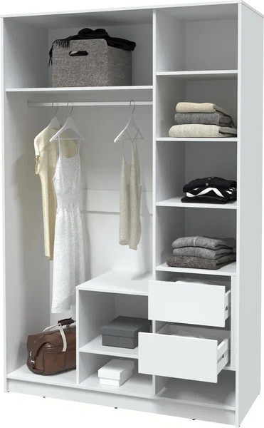 Изображение товара Шкаф Интерлиния Концепт Тренд КТ-Ш3(з) (белый платинум/дуб снежный)