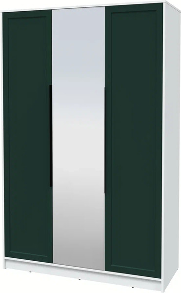 Изображение товара Шкаф Интерлиния Концепт Тренд КТ-Ш3(з) (белый платинум/изумруд)