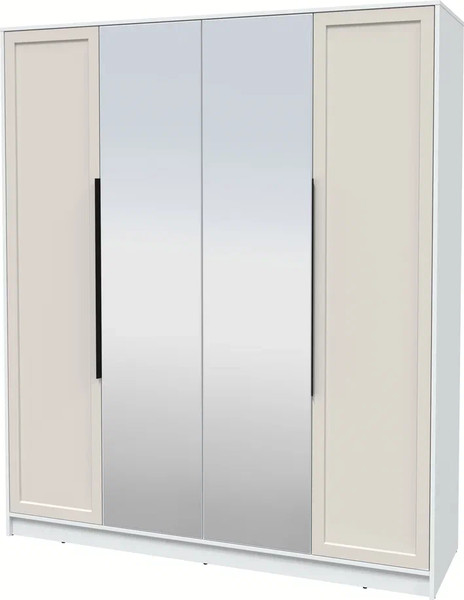 Изображение товара Шкаф Интерлиния Концепт Тренд КТ-Ш4(з) (белый платинум/кашемир)